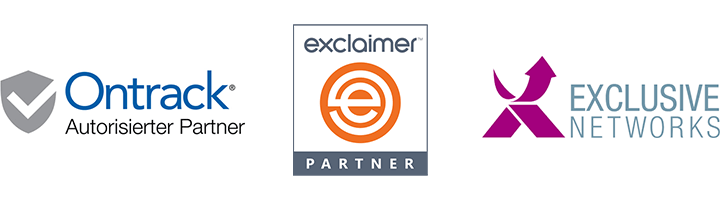 Partner von Ontrack, exclaimer und Exclusive Networks